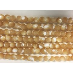 Mother of Pearl Natural 6mm Faceted Round 