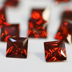 RED SQUARE Cubic Zirconia