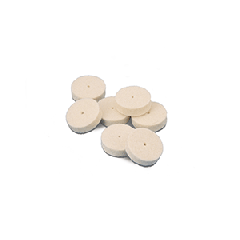 Miniature Felt Wheel Buffs - Box of 24 hard wheels 1"