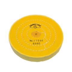 Yellow Chemkote Buff 6″ x 60 Ply, Shellac Center