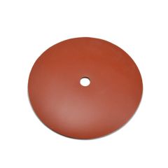 Red Silicon Pad, 5-1/2  Diameter, 1/2  Hole
