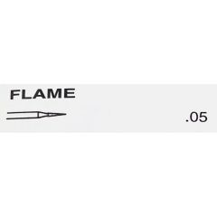 Flame, .05 max-tip dia., 120 mesh