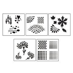 DESIGN STENCILS - Reflections (5 pc.)