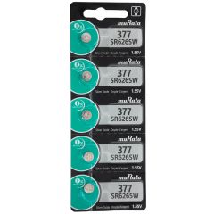 377 MuRata Silver Oxide Watch Battery - PKG of 5