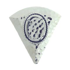 18x13mm Bola Slide - Silver color