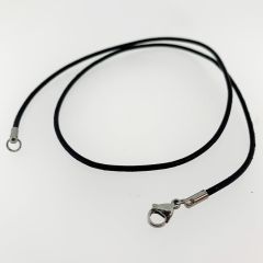 24" IMITATION LEATHER NECKLACE W/CLASP