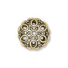 Antique Gold Cast Bead Cap