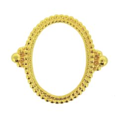 30x40mm Bezel for Buckles Vertical - Gold Color