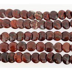 POPPY JASPER 12mm ROUND LENTIL