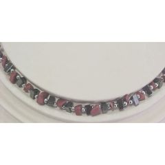 Red Jasper and Hematite chips.