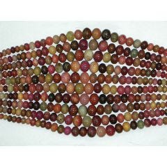 FLOWER NEW JADE GRADUATED RONDELLE 10-20mm