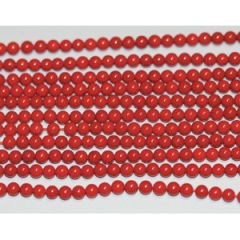 Red Coral 4mm (Dyed)