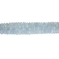 6x3mm Aquamarine Faceted Rondell