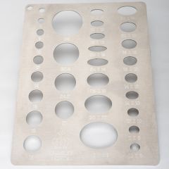 Circles & Ovals Template - Stainless Steel