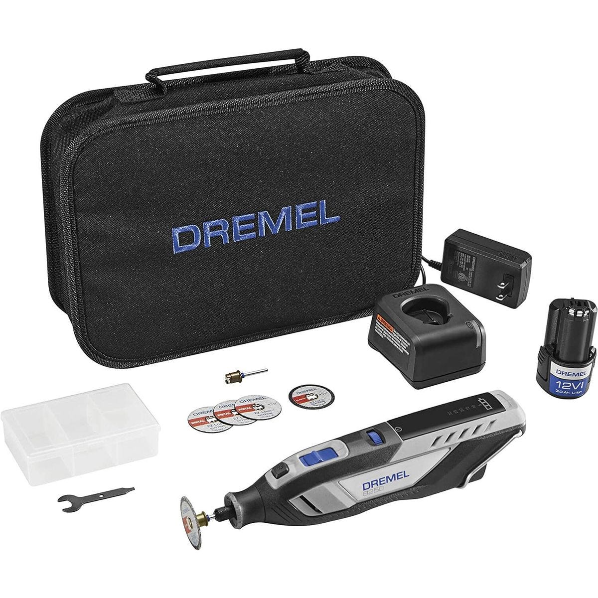 4000 Series 1.6 Amp Variable Speed Corded Rotary Tool Kit with 34  Accessories, 4 Attachments and Carrying Case