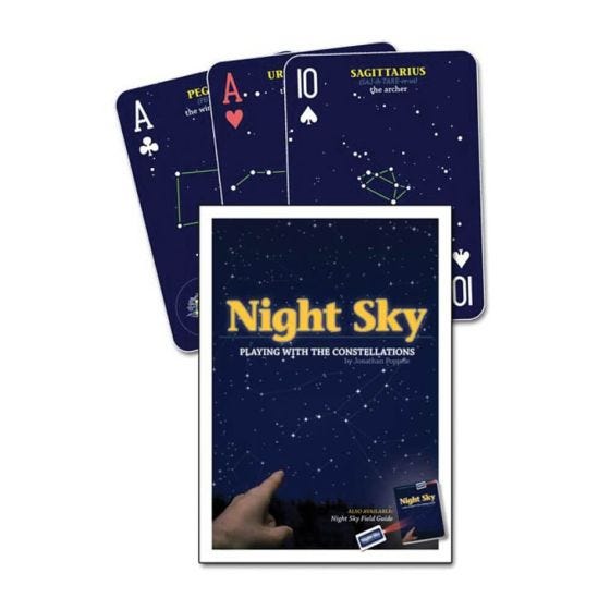 Night sky playing cards