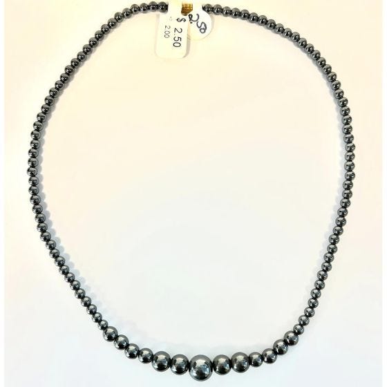 Bead Hematite Necklace
