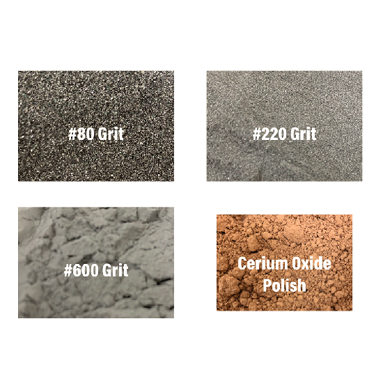 Abrasive Grit Kit with Cerium Oxide
