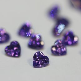 AMETHYST HEART Cubic Zirconia