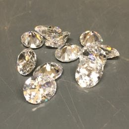 WHITE OVAL Cubic Zirconia