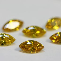 YELLOW MARQUISE Cubic Zirconia