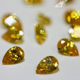 YELLOW PEAR Cubic Zirconia