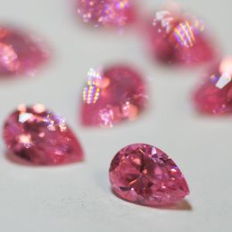 PINK PEAR Cubic Zirconia