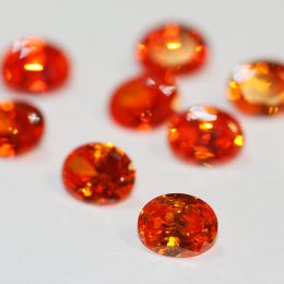 ORANGE OVALS Cubic Zirconia