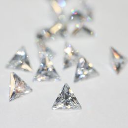 WHITE TRIANGLE Cubic Zirconia