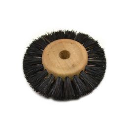 Wood Hub Brush, 2 Rows of Bristle, 1-3/4" Overall Diameter