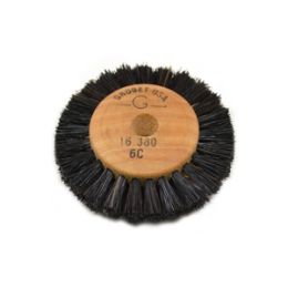 Wood Hub Brush, 2 Rows of Bristle, 2 inch Overall Diameter