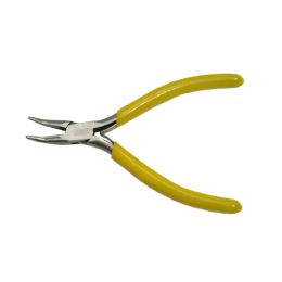 Lightweight Precision Plier with Leaf Spring - Curved Tip Chain Nose