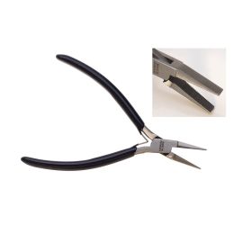 FLAT NOSE PLIER 4 1/2 SERRATED