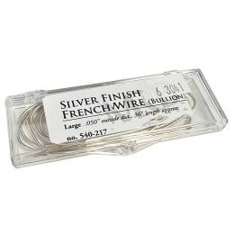French Wire, 0.50" outside dia,  Silver color