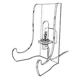 Lighted Easel - 4-1/2"x3-3/8"x2 3/4"