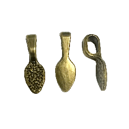 Teardrop Pendant Bail - BRASS