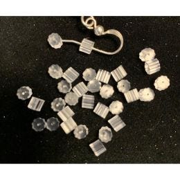 Plastic Earring Polyclutch - Pkg 144