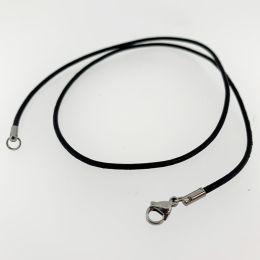 18" IMITATION LEATHER NECKLACE W/CLASP