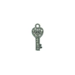 Rhinestone Key Pendant