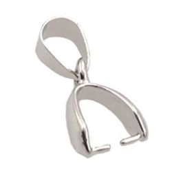 Pinch Bail - .928 Sterling Silver plated