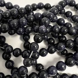 Blue Goldstone Beads