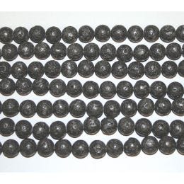 10mm BLACK LAVA BEADS