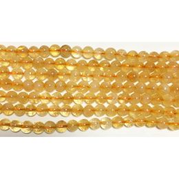 CITRINE ROUND BEADS 6MM