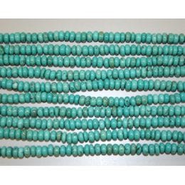 Synthetic Turquoise 6X8mm Roundel