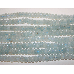 Aquamarine Roundell 4x6mm