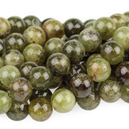 8" Green Garnet 8mm Round