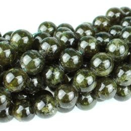 8" Green Garnet 10mm Round