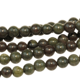 African Green Jasper 4mm Round 8"