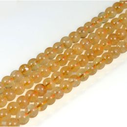 16" 8MM CITRINE ROUND BEADS