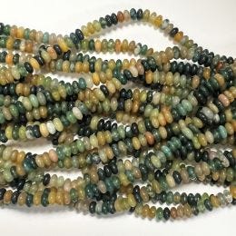 Fancy Jasper Rondelle 2x4mm 15-16"